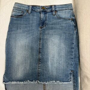 Kut from the Kloth Blue Denim Mini Skirt
